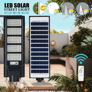 Commercial LED Light Solar Street FloodLight Outdoor Area Dusk To Dawn Wall Lamp