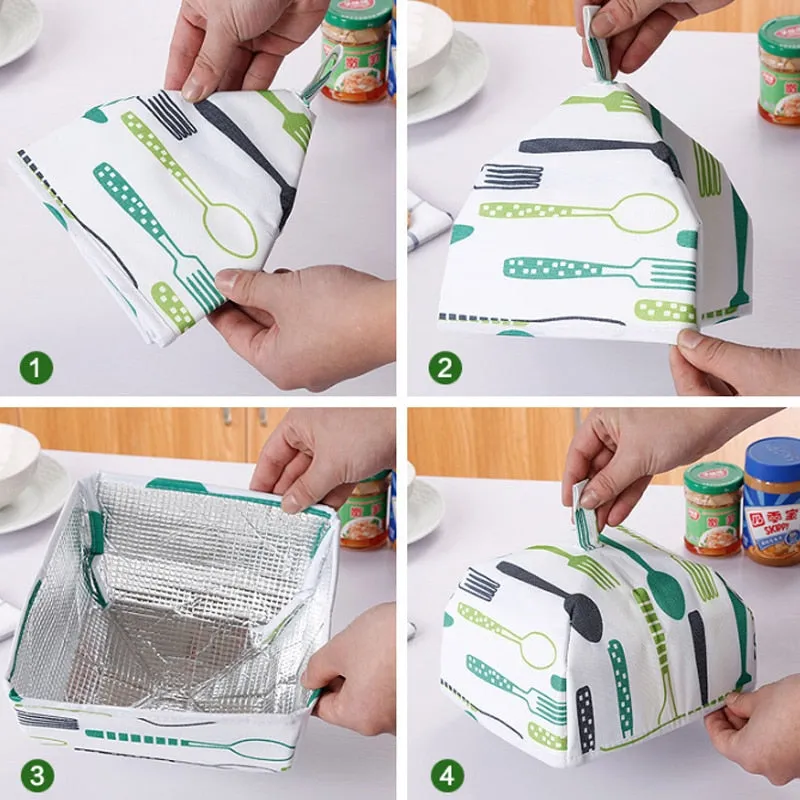 Creative Foldable Dish Cover Dining Table Cover Food Insulation Cover Aluminum Foil Food Cover Dining Table Dust Cover