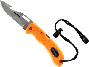 Cressi Underwater Dive Knife - Stainless Steel Dual Serrated and Smooth Blade - Ideal for Freediving and Scuba Diving - Chaku: Designed in Italy