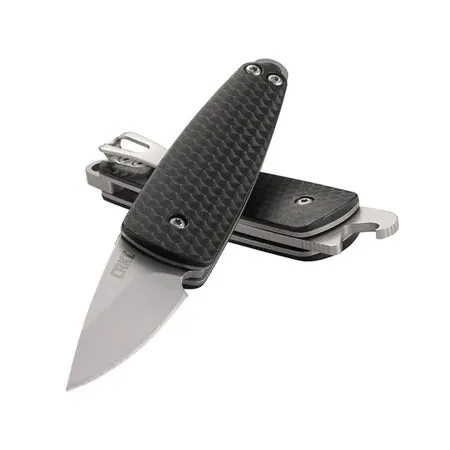 CRKT Dually Folding Carry Knife: Plain Edge Folder 7086