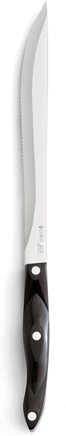 CUTCO Model 1723 Carver Knife..............9" Double-D® serrated blade and 5½" Classic Brown handle (often called "Black").......................in factory sealed plastic bag.