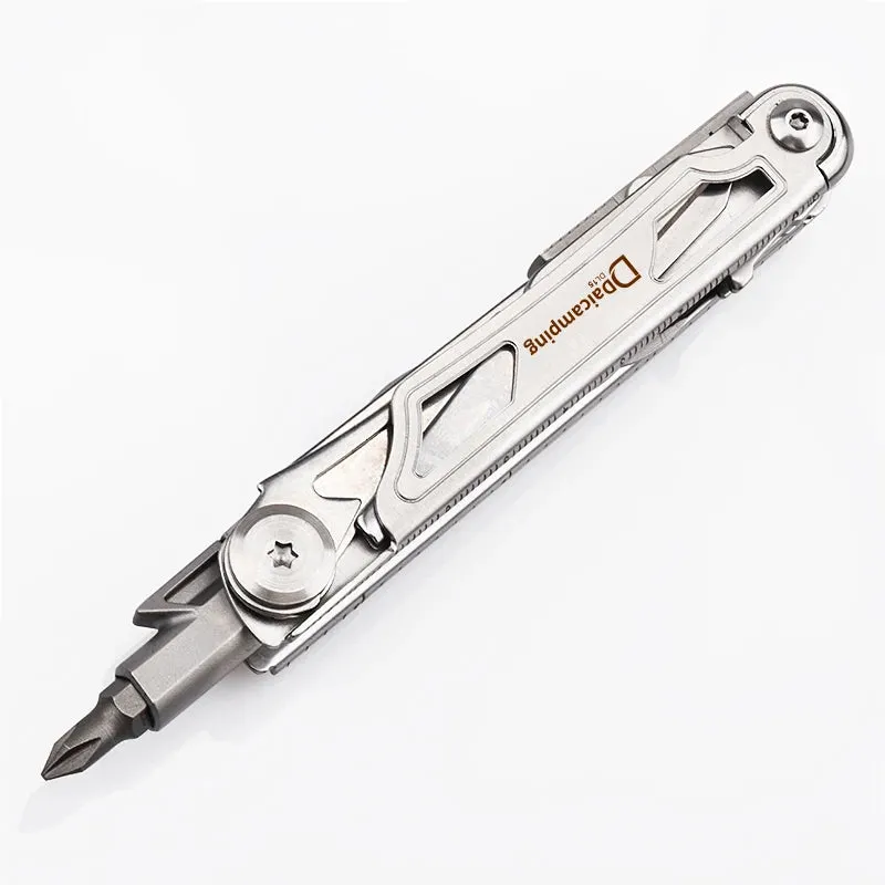 DAICAMPING DL15 Mini Portable EDC Multi-Tool with Folding Knife for Camping and Survival