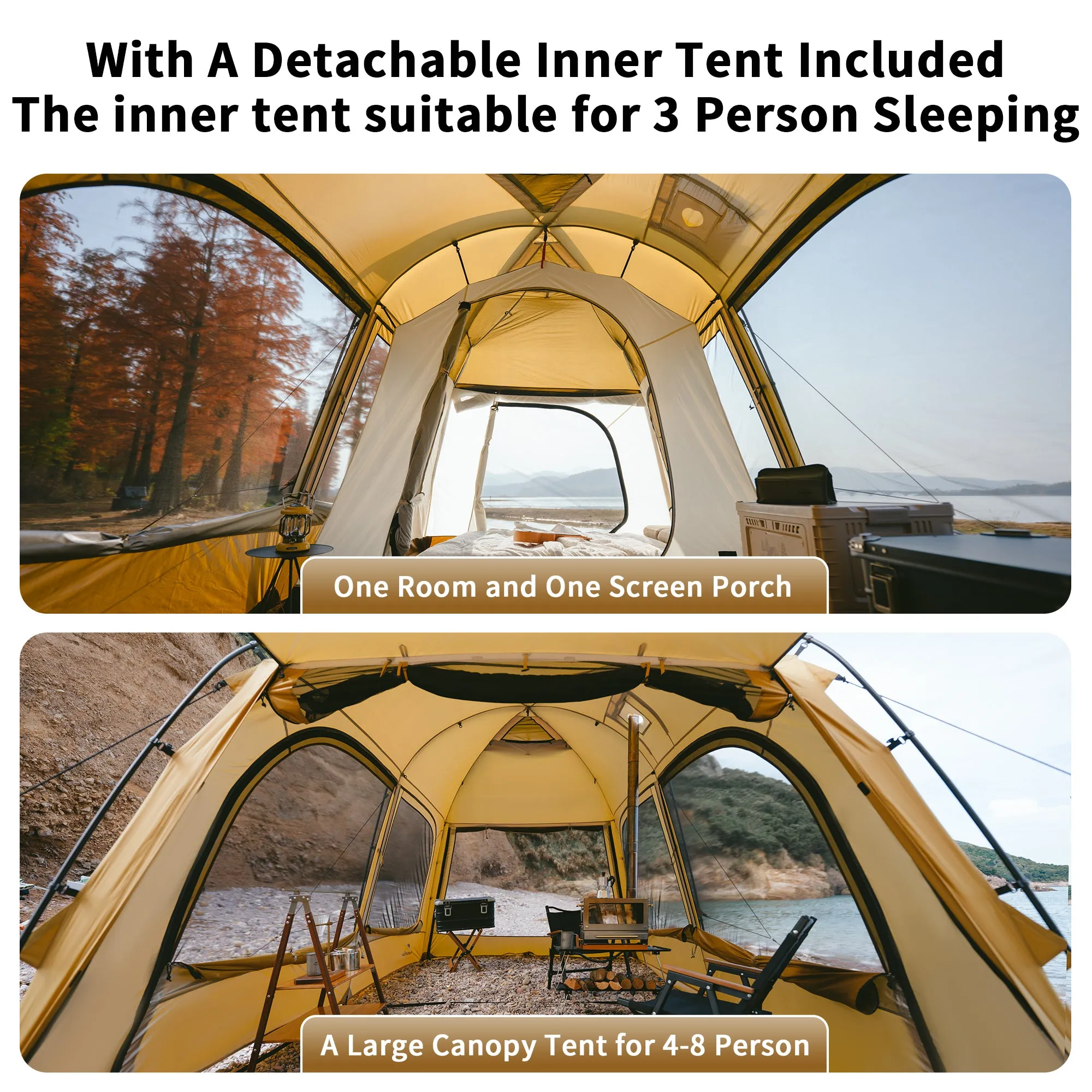Dune Stack 10.9 Attractive Room With One Naturehike Nozzle One Bedroom Limited edition Tent