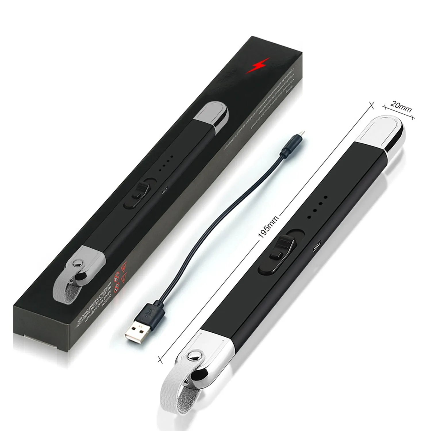 Electronic Candle Lighter USB Rechargeable Windproof Electric Arc Kitchen Lighter Kitchenware Gas Stove Lighter