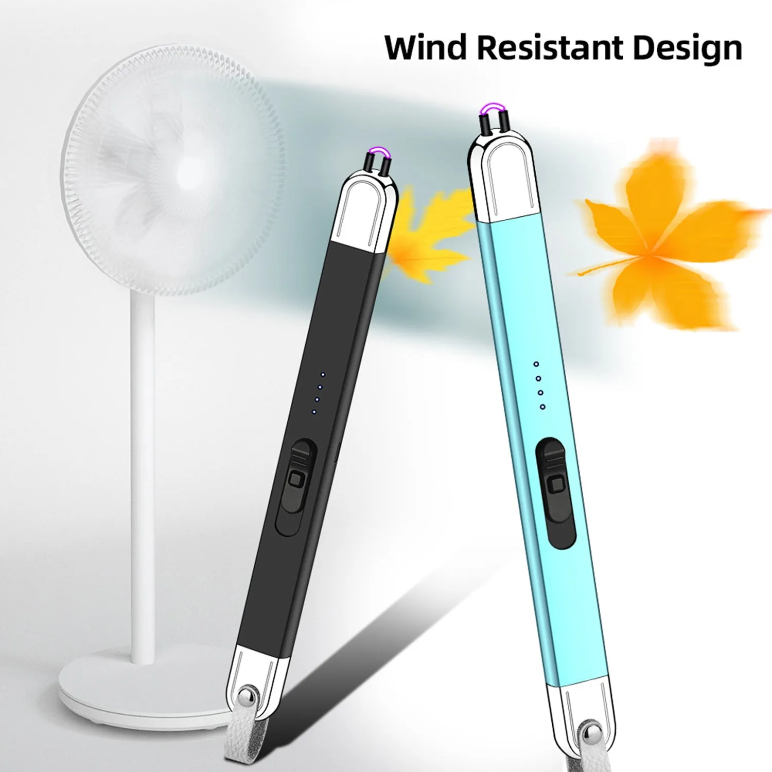 Electronic Candle Lighter USB Rechargeable Windproof Electric Arc Kitchen Lighter Kitchenware Gas Stove Lighter