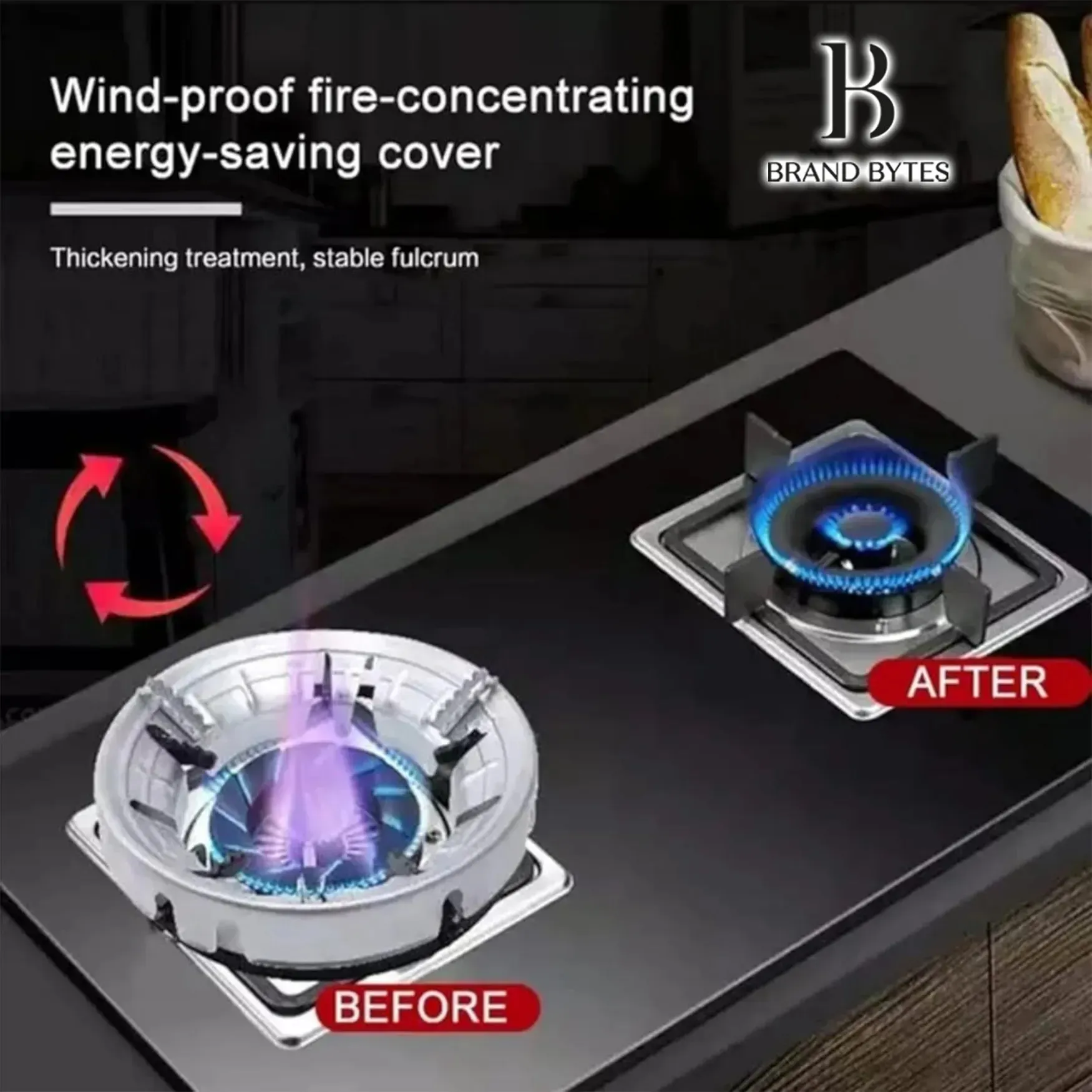 Energy Saving(Silver Saver Express shipping color) Burner Gas Stand,Windproof Hot-selling Briout