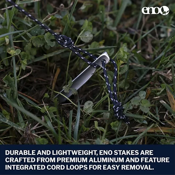 ENO, Tarp Stake - Outdoor Accessory for Camping, Hiking, Beach, Festivals, or Backyard