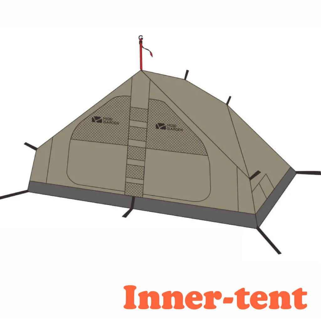 Era Pyramid Garden Easy-to-use Tent Limited-edition Mobi 290 Courtyards