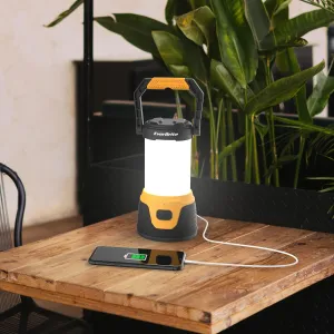 EverBrite Rechargeable LED Camping Lantern with Power Bank Function, 1000 Lumens Camping Lights, 5 Lighting Modes, Ideal for Power Outages, Emergencies, Hurricane, Home and More
