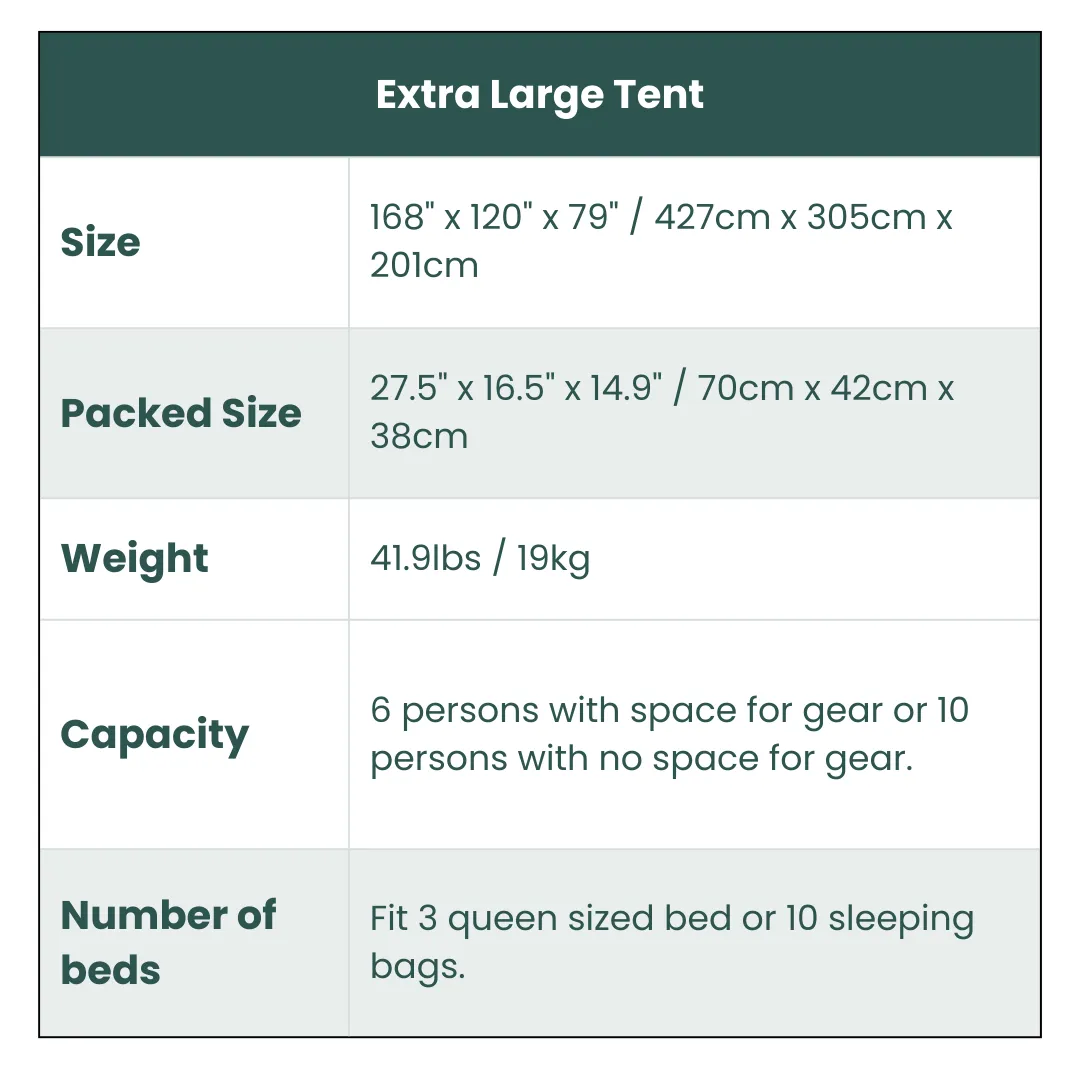 Extra Large-Sized 2 Step Cabin Tent   FREE Camping Tarp (Up To 10 Person)