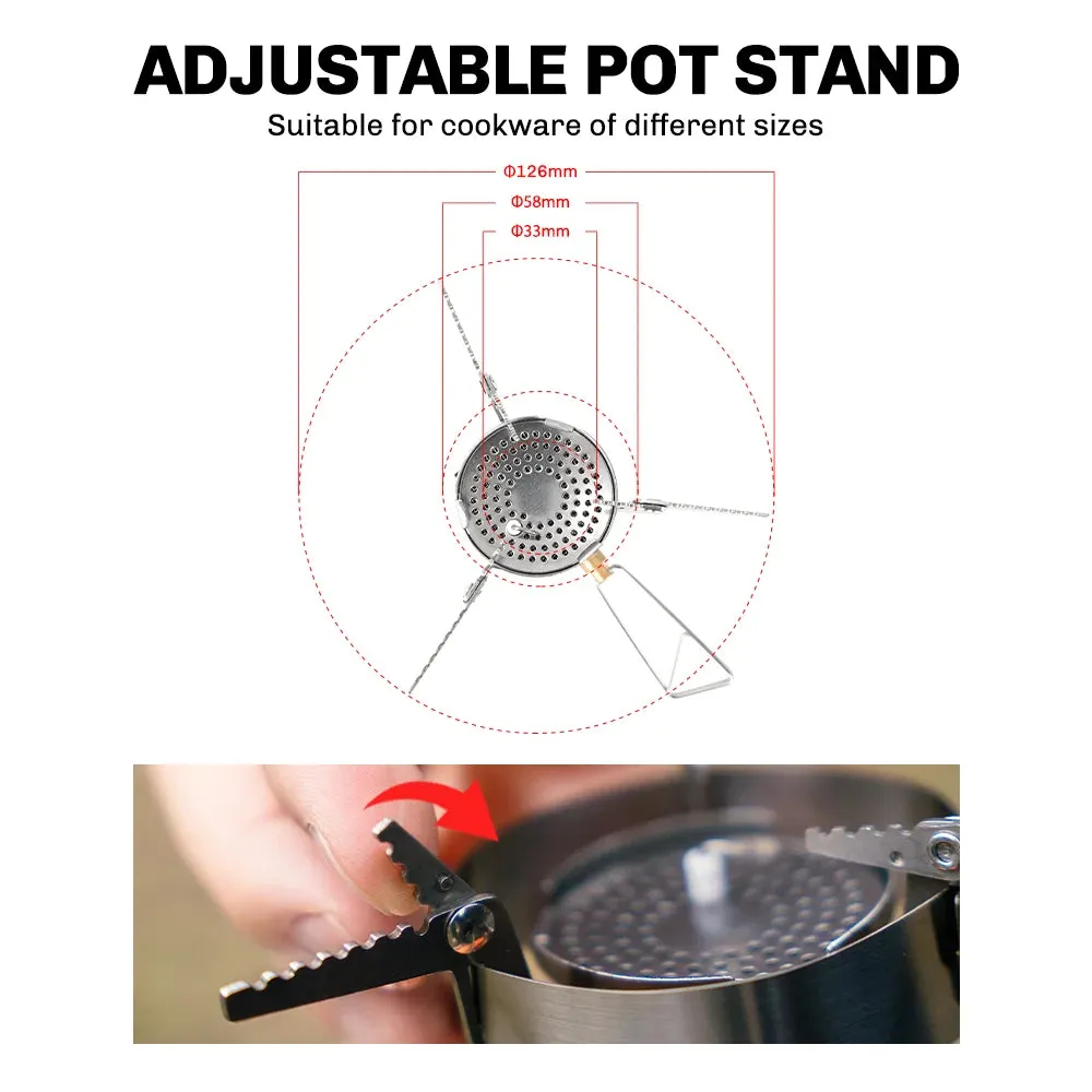 FIRE-MAPLE GREENPEAK Ⅱ Pressure-Regulator Gas Stove – Windproof Camping & Hiking Stove