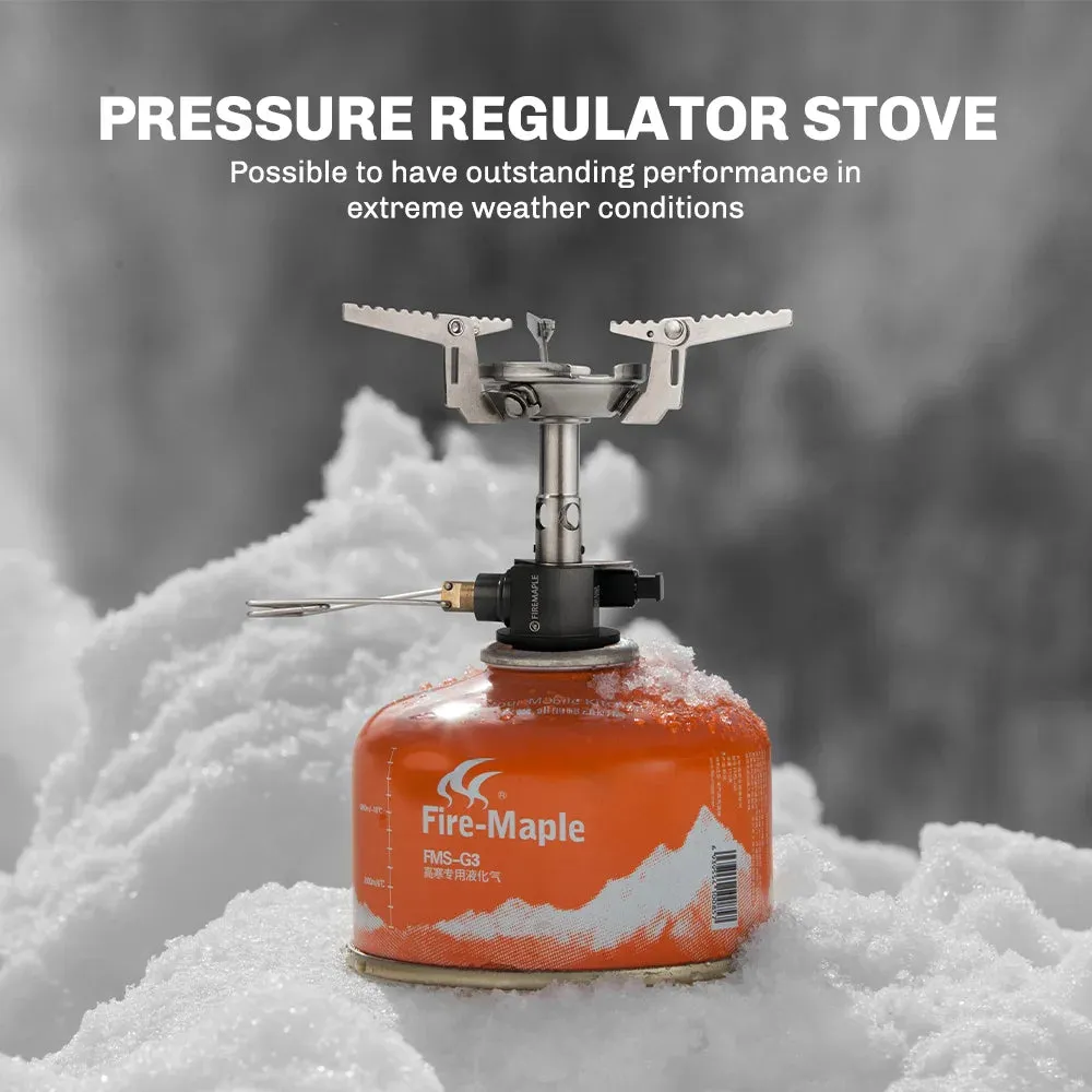 FIRE-MAPLE GREENPEAK Ⅱ Pressure-Regulator Gas Stove – Windproof Camping & Hiking Stove