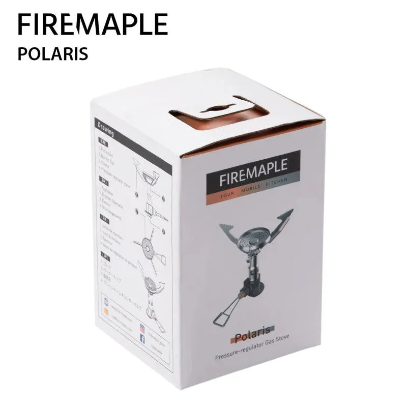 FIRE-MAPLE Polaris Pressure-Regulator Stove – Ultralight & Windproof Camping Gas Burner