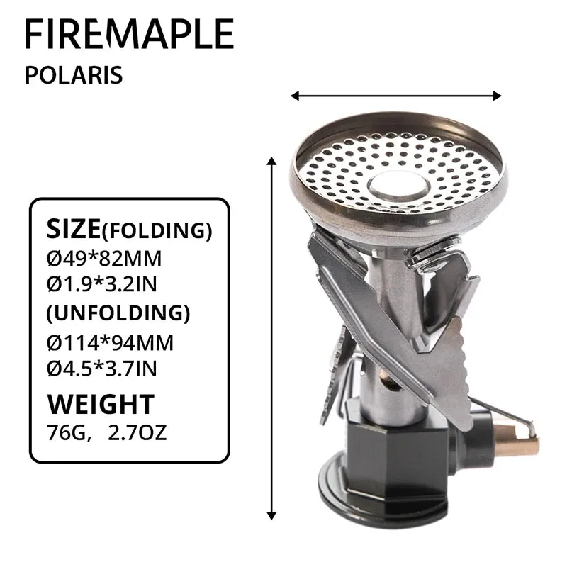 FIRE-MAPLE Polaris Pressure-Regulator Stove – Ultralight & Windproof Camping Gas Burner