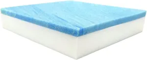 FoamRush 2" x 24" x 27" Gel Memory Foam Bench Cushion Replacement Medium Firm (Upholstery Foam, Seat Replacement, Upholstery Sheet, Foam Rubber Padding, Couch, Sofa Cushion, Mattress) Made in USA