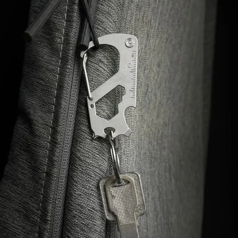 Foldable Multi-Tool Keychain with Knife