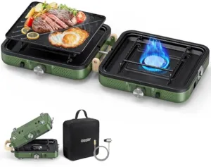 for Versatile, Adventure Built Camping OGERY Foldable Exceptional value – 2-Burner Portable, Complete collection and 🔥 Stove