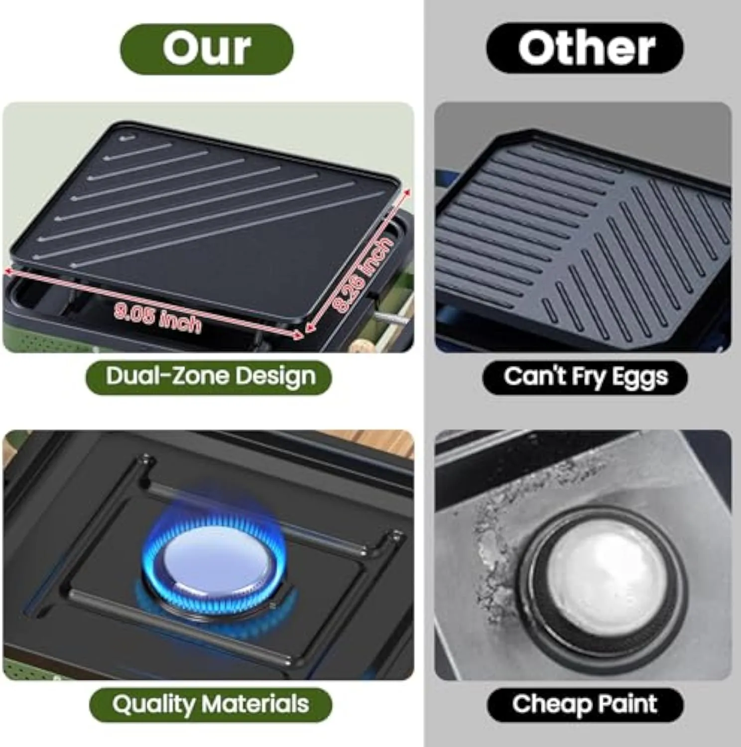 for Versatile, Adventure Built Camping OGERY Foldable Exceptional value – 2-Burner Portable, Complete collection and 🔥 Stove