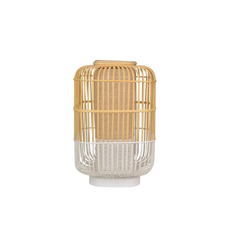 Forestier Bamboo Square Table Lamp and Lantern