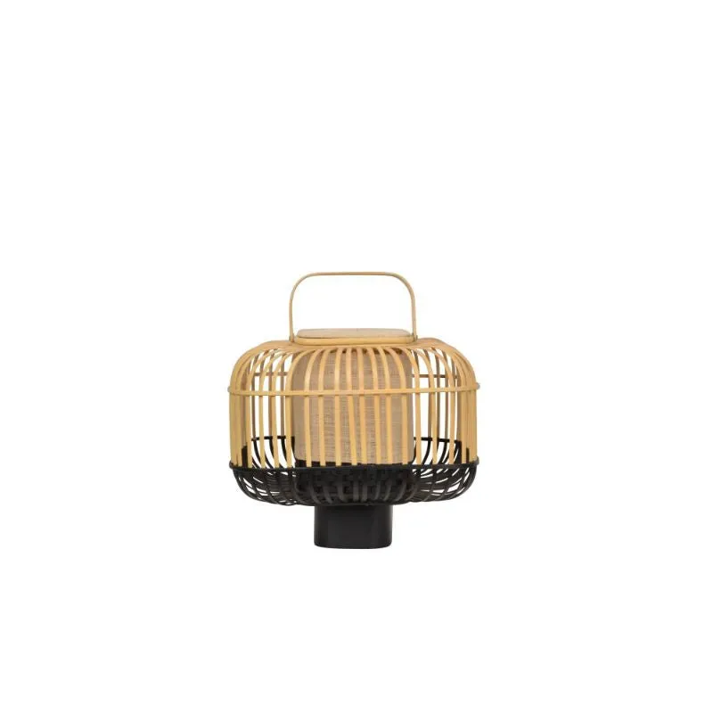 Forestier Bamboo Square Table Lamp and Lantern