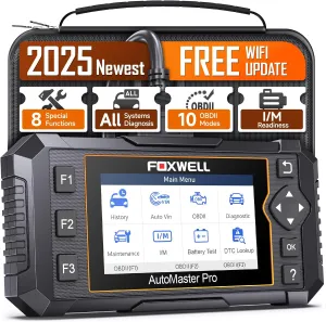 FOXWELL NT624 Elite All System OBD2 Scanner Diagnostic Tool 8 Reset Code Reader for Cars and Trucks ABS Bleeding Code Readers & Scan Tools WiFi Lifetime Update Automotive Scanner Auto VIN Auto Scanner