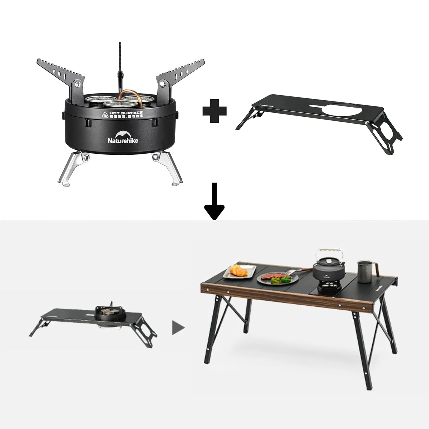 Full product range Three Frame Burners Semi-Unit Grate Gas Naturehike Compatiable) (IGT 5-star rated Stove Dark Star