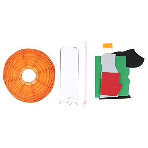 FZC Halloween Paper Handhold Lantern Led Lamp Scary Party Props DIY Pumpkin