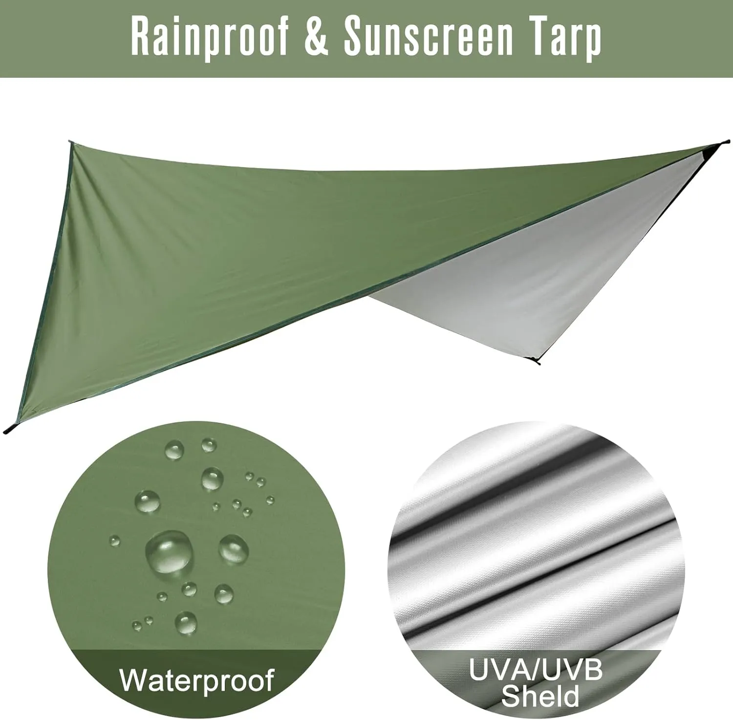 G4Free Large Camping Hammock with Mosquito Net and Rain Fly- 2 Person Portable Hammock with Bug Net and Tent Tarp for Outdoor Hiking Camping Backpacking Travel