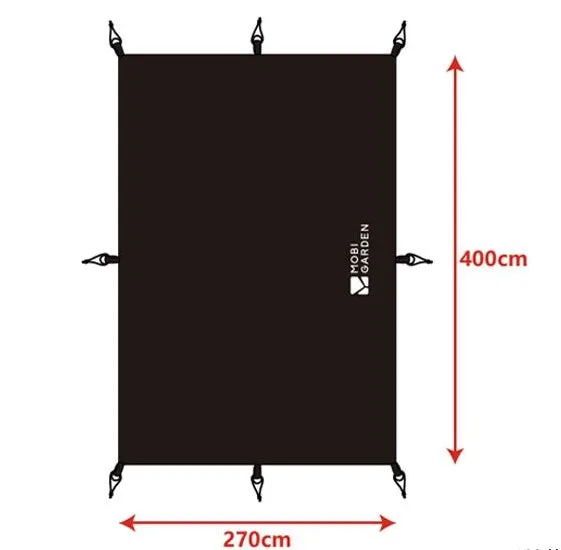 Garden Tent Holiday Residence 10.9 (Black Coated) Cost-effective Mobi Privacy-protected Mountain