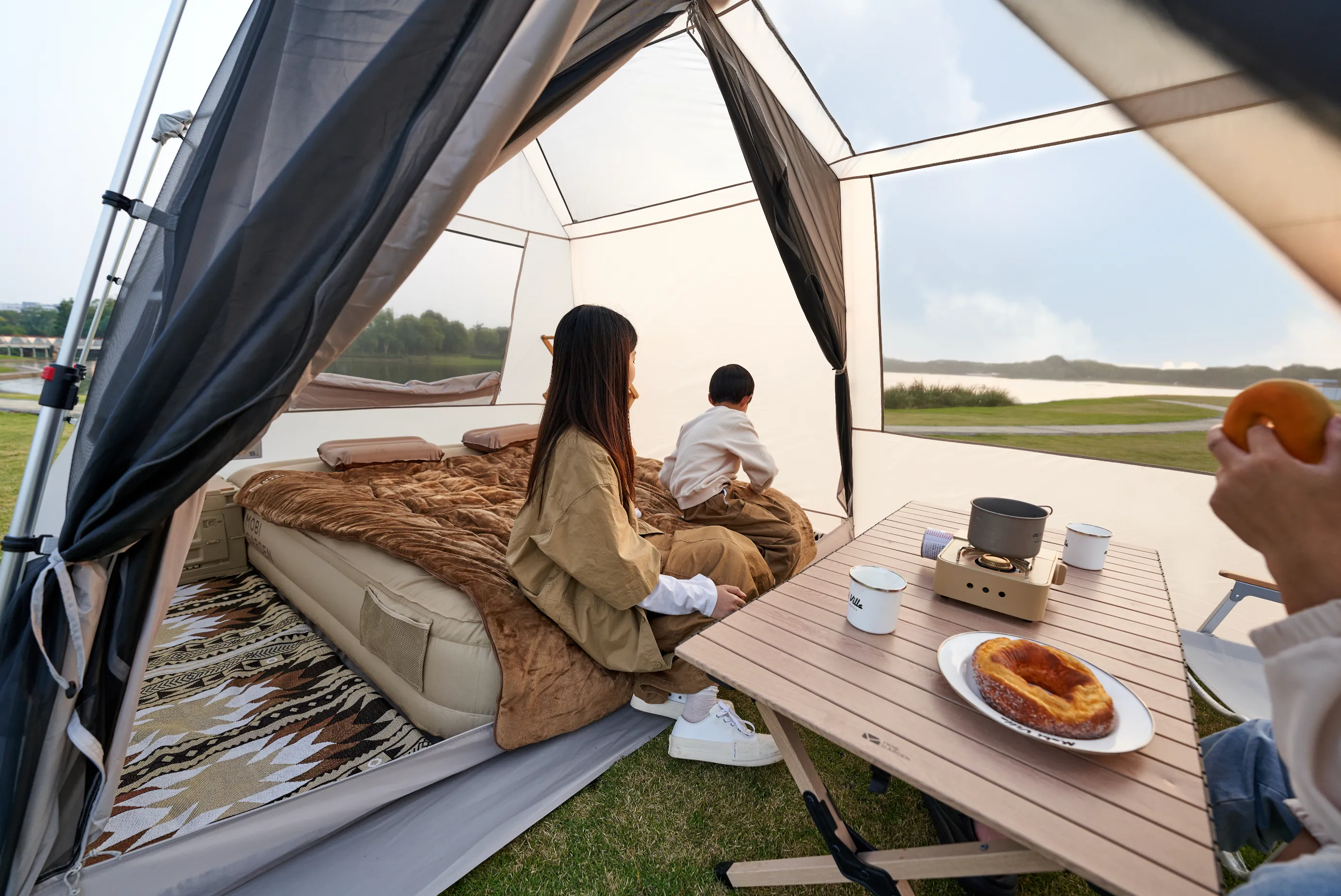 Garden Tent Holiday Residence 10.9 (Black Coated) Cost-effective Mobi Privacy-protected Mountain