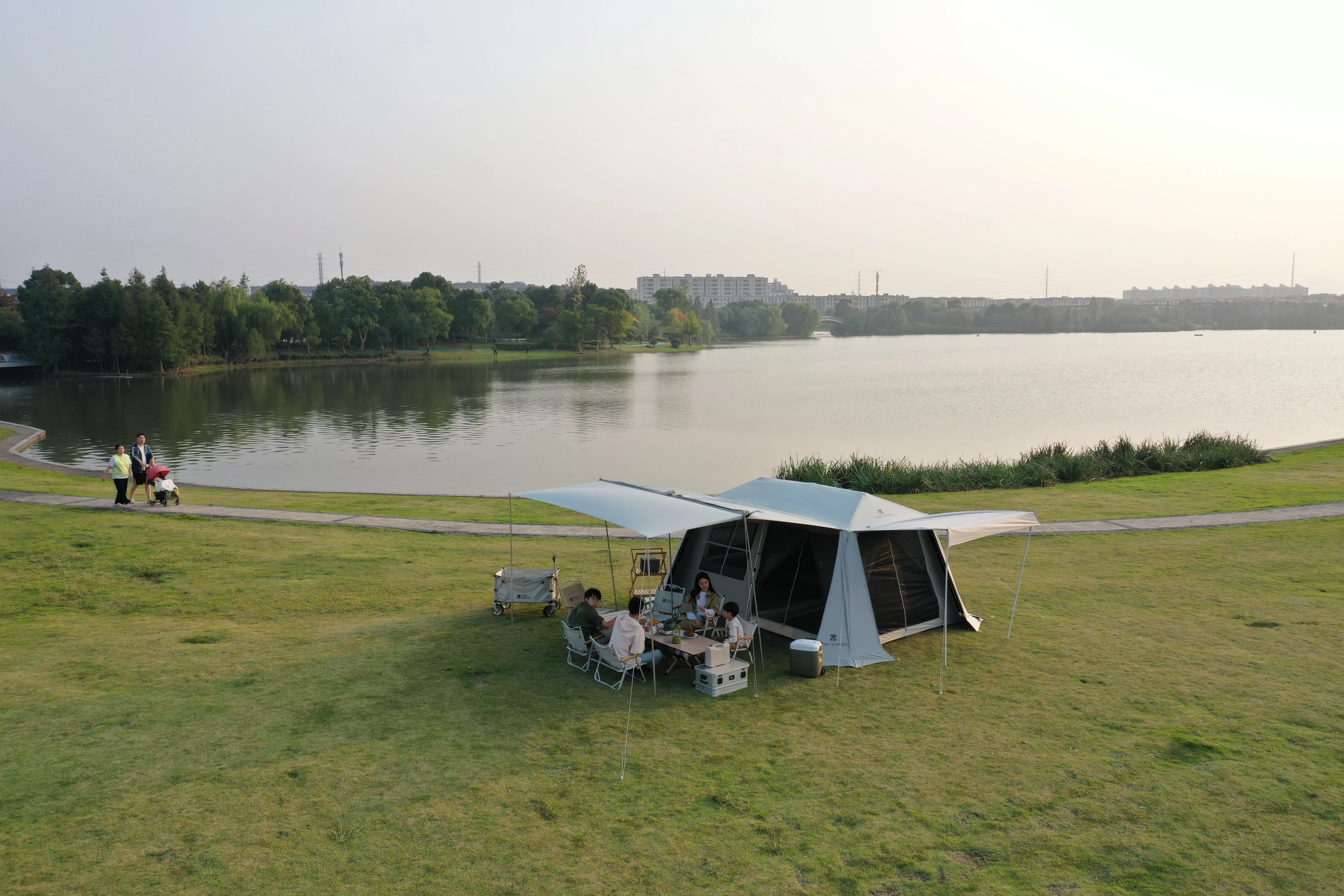 Garden Tent Holiday Residence 10.9 (Black Coated) Cost-effective Mobi Privacy-protected Mountain