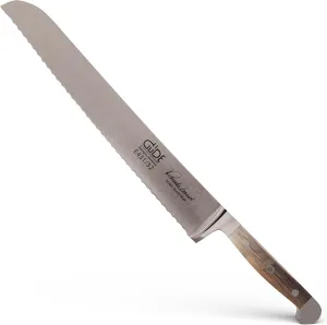 Güde Alpha Barrel Series Stainless Steel Bread Knife with Oak Handle, 12.5-Inch