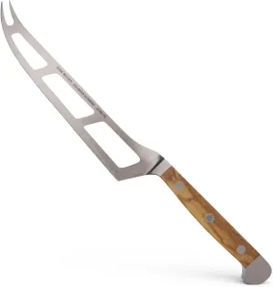 Güde Alpha Olive Series Hand Forged Hand Sharpened Stainless Steel Olive-Wood Handle Cheese Knife, 6-Inch