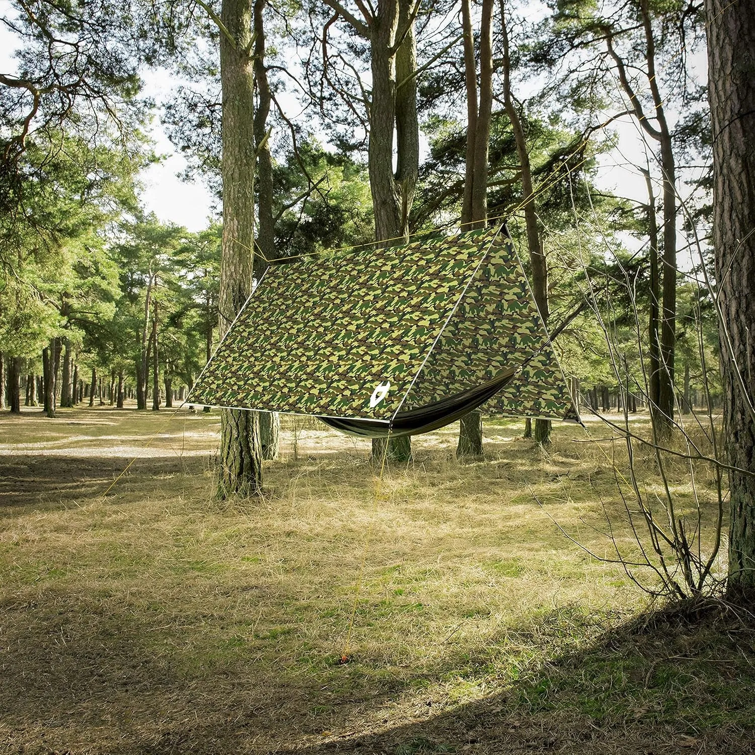 Hammock Shelter; 10X10 Survival Backpacking Tarp; Included; Makes Great Camo Camping Multiple in Comes Waterproof; Fly Bracelet Act fast Survival Rain Lightweight Colors, a 100% Tarp Price guarantee or
