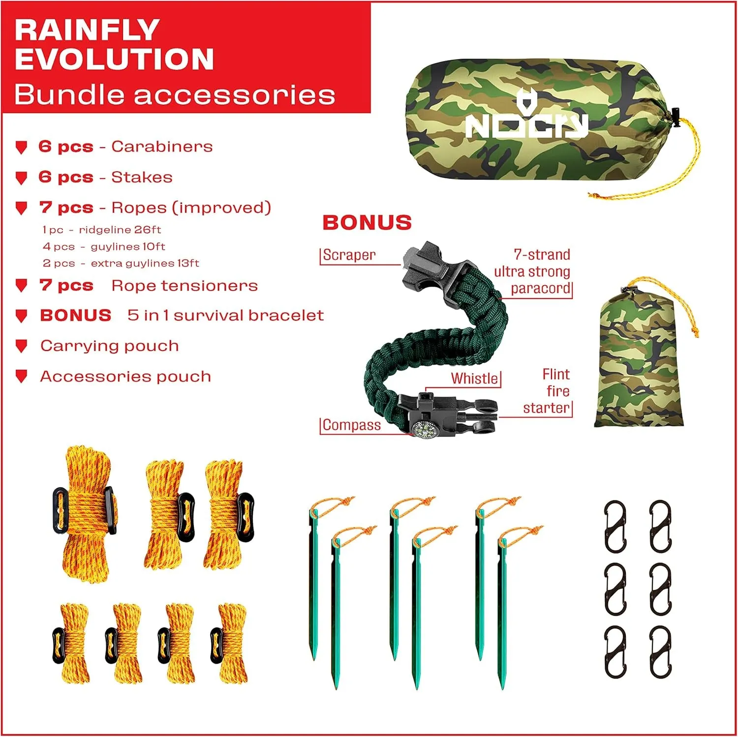 Hammock Shelter; 10X10 Survival Backpacking Tarp; Included; Makes Great Camo Camping Multiple in Comes Waterproof; Fly Bracelet Act fast Survival Rain Lightweight Colors, a 100% Tarp Price guarantee or