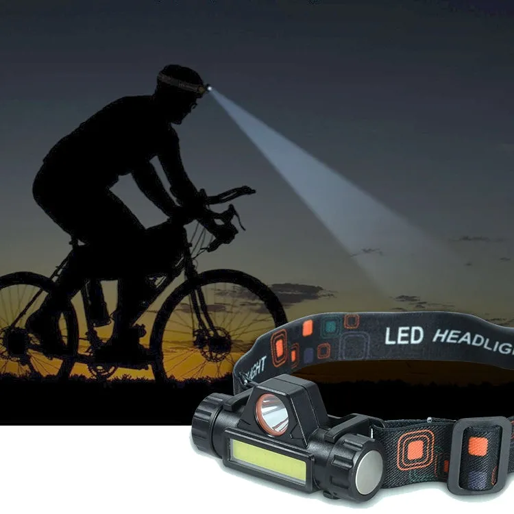 Headlamp Dual Light Source Headlamp COB XPE Mini Strong Headlamp