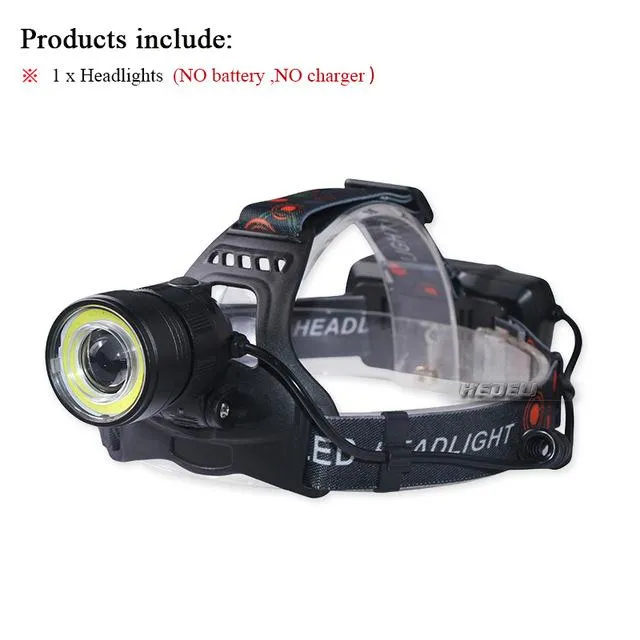 Headlamp LED usb xml t6 cob zoom Headlight Camping Head Torch waterproof Head Lantern Lamp linterna frontal 18650 battery