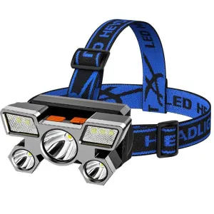 Headlamp With Built In Battery USB Rechargeable