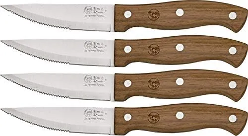 Hen & Rooster HRI030-BRK Four Piece Jumbo Steak, One Size