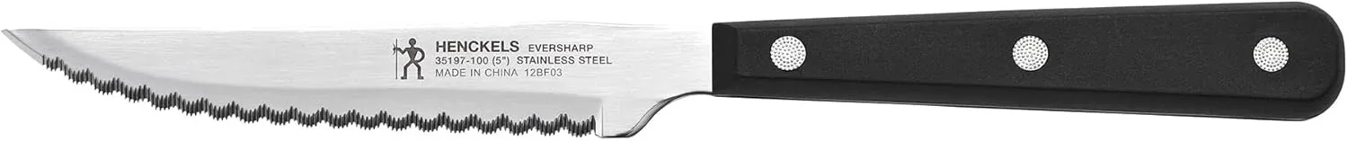 HENCKELS Razor-Sharp Steak Knife Set of 8, German Engineered Informed by 100  Years of Mastery,Black