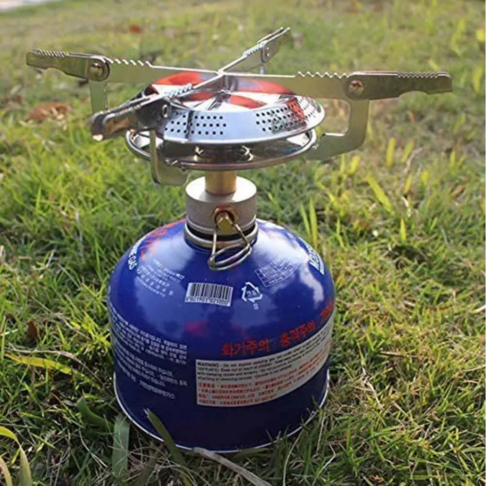 High-end Camping Picnic Stove Cooking Electronic Outdoor Windproof Hikingmountaineering Flash discount Foldable Head Gas Backpack Stove Camping Portable