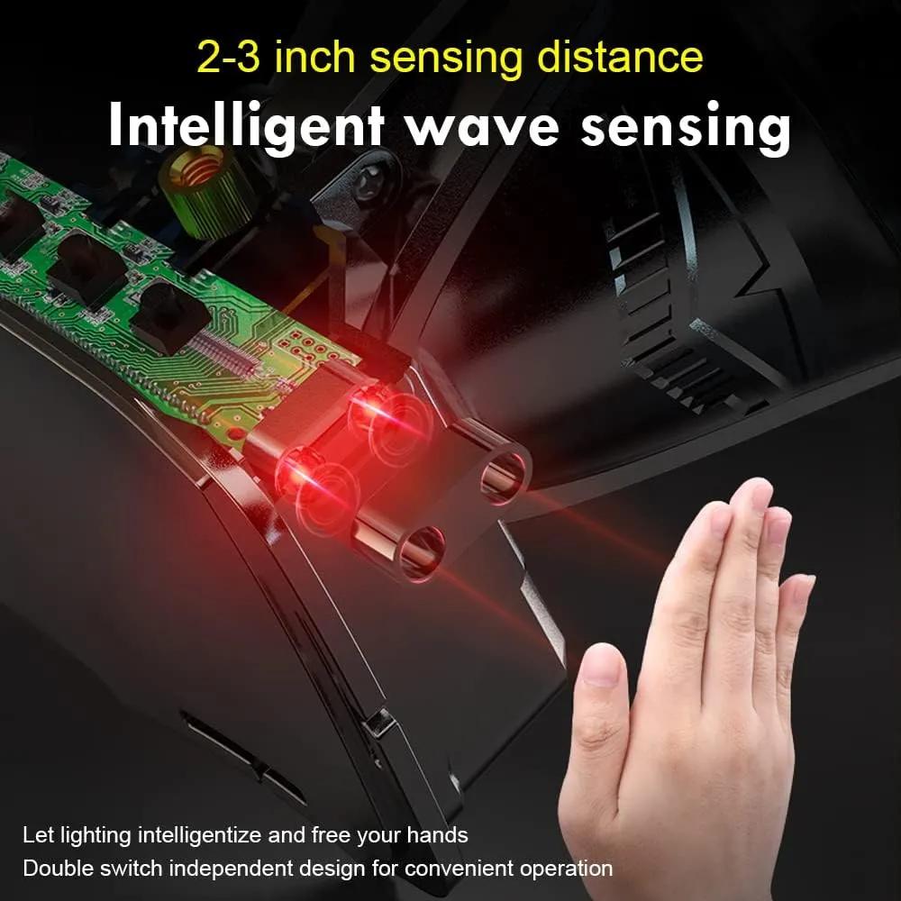 High Power LED Headlamp Super Bright Adult Motion Sensor Headlight Spotlight Waterproof Outdoor Hunting Light Flashlight Portable Head lamp for Fishing Camping Hiking Running