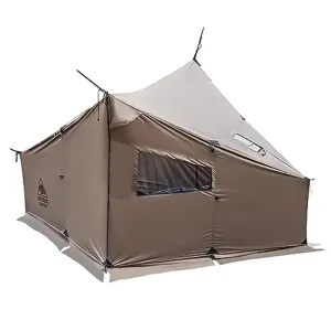 Hot Tent with Snow Skirt, Waterproof Windproof Shelter for 4 Person Camping and Bushcraft