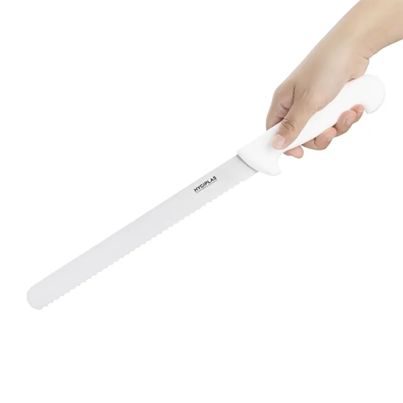 Hygiplas Serrated Slicer | White | 24.8cm | Single