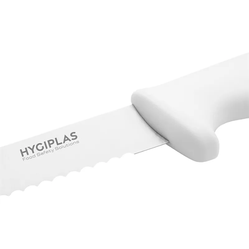 Hygiplas Serrated Slicer | White | 24.8cm | Single
