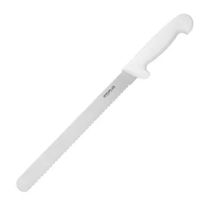 Hygiplas Serrated Slicer | White | 24.8cm | Single
