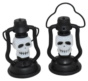 Jagmag® Set of 2 Light Up Halloween Ghost Lantern Lamp DIY Hanging Scary Candle Light Halloween Decoration for Home Horror Props, Halloween Home Decoration, Halloween Party Supplies