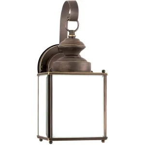 Jamestowne Antique Bronze LED Outdoor Wall Lantern