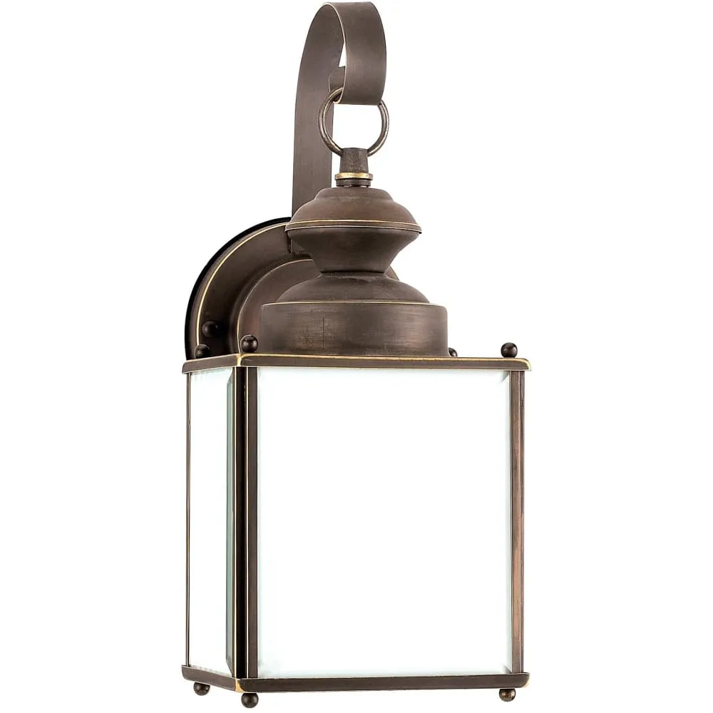Jamestowne Antique Bronze LED Outdoor Wall Lantern