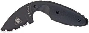 Ka-Bar TDI Law Enforcement knife w/Sheath Serrated Black 1481